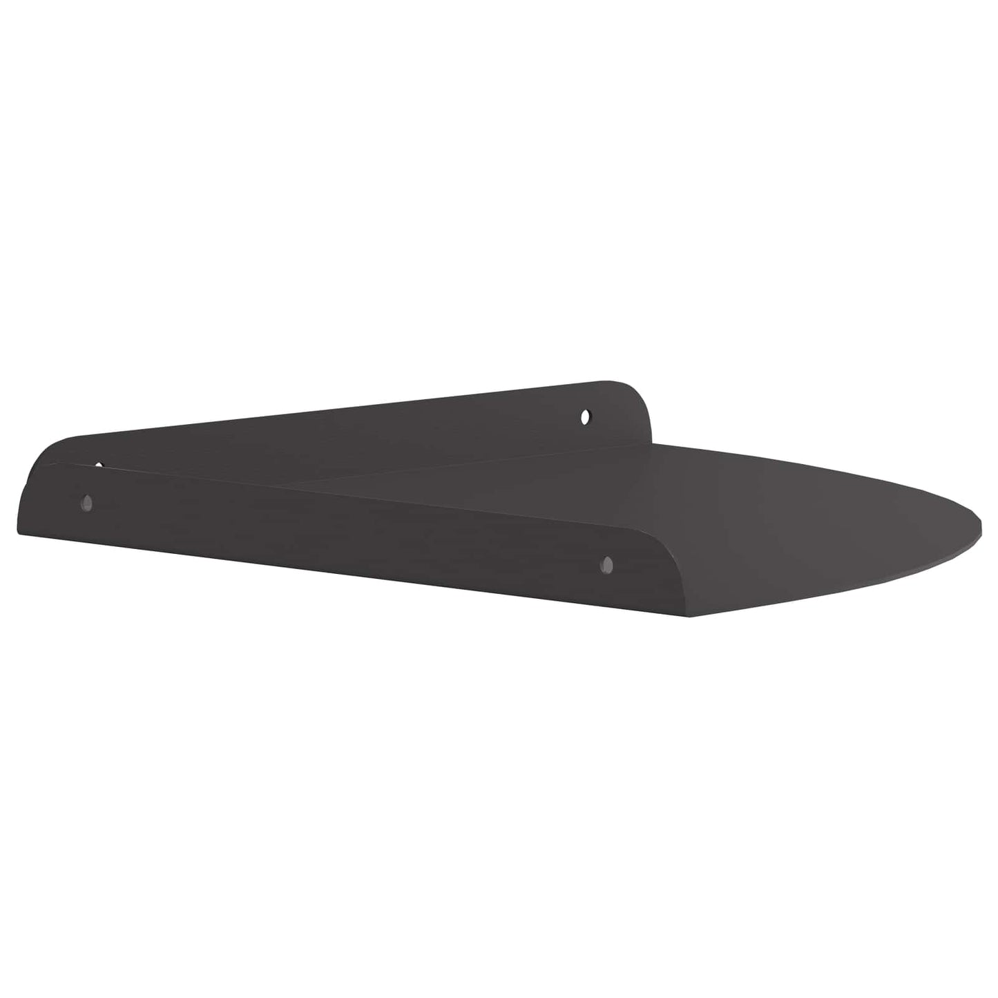 Mensola sospesa con lo scaffale 4 pcs Nero 30 x 30 x 2 cm | homemem39