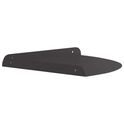 Mensola sospesa con lo scaffale 4 pcs Nero 30 x 30 x 2 cm | homemem39
