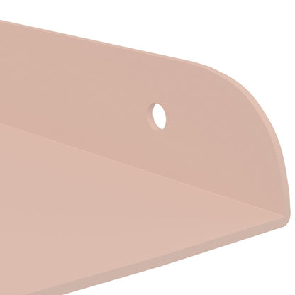 Mensola sospesa con lo scaffale 2 pcs Rosa 30 x 30 x 2 cm | homemem39