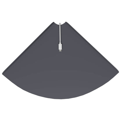 Mensola sospesa con lo scaffale 4 pcs Antracite 30 x 30 x 2 cm | homemem39