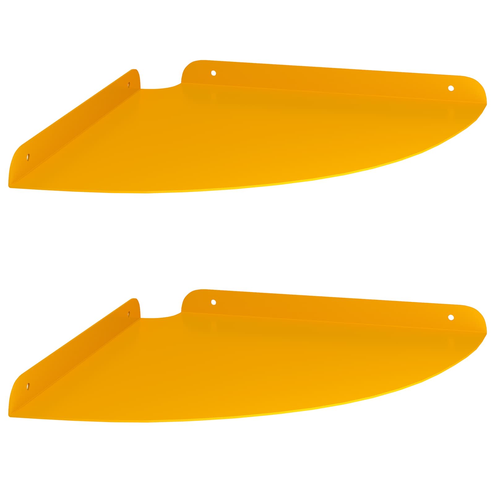 Mensola sospesa 2 pcs Giallo senape 30 x 30 x 2 cm | homemem39