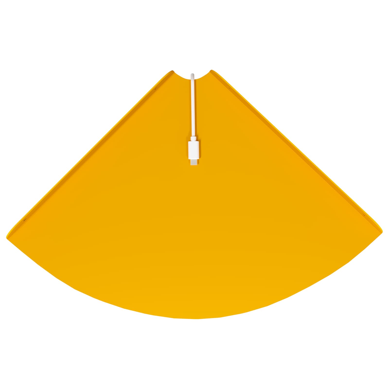 Mensola sospesa 2 pcs Giallo senape 30 x 30 x 2 cm | homemem39