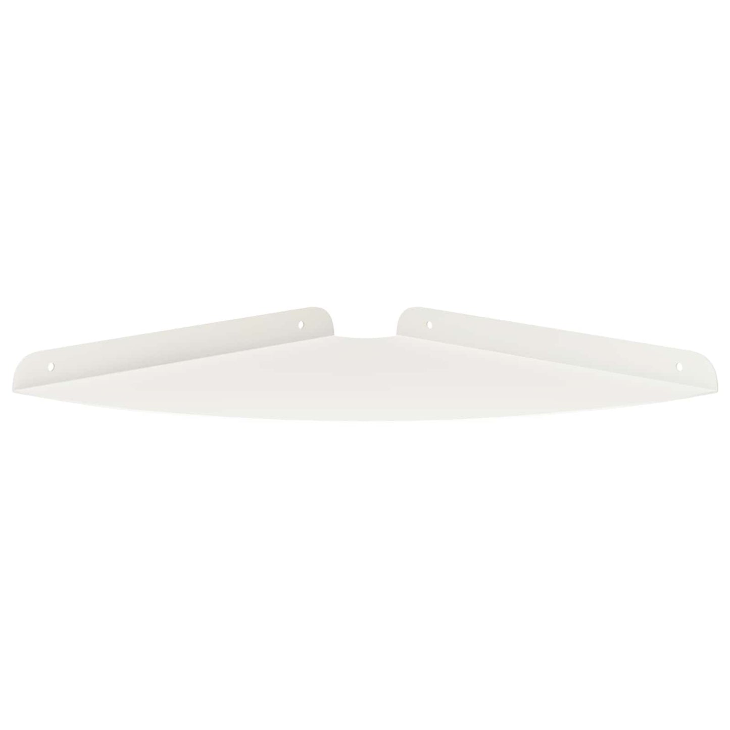 Mensola sospesa con lo scaffale 2 pcs Bianco 30 x 30 x 2 cm | homemem39