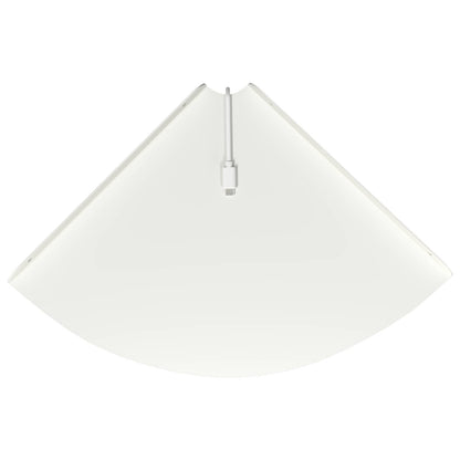 Mensola sospesa con lo scaffale 2 pcs Bianco 30 x 30 x 2 cm | homemem39