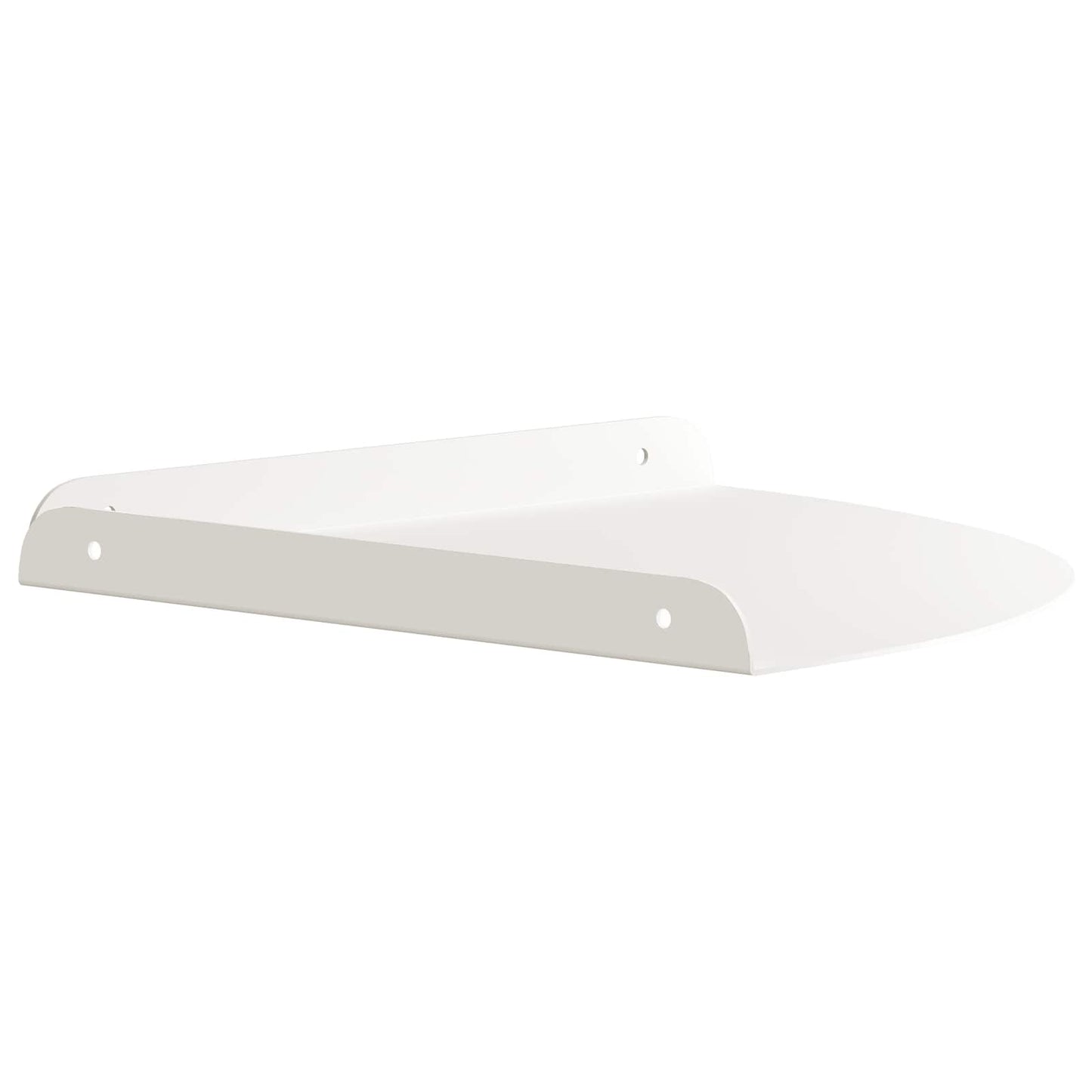 Mensola sospesa con lo scaffale 2 pcs Bianco 30 x 30 x 2 cm | homemem39