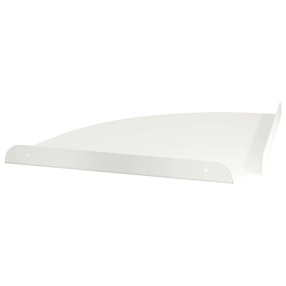 Mensola sospesa con lo scaffale 4 pcs Bianco 30 x 30 x 2 cm | homemem39