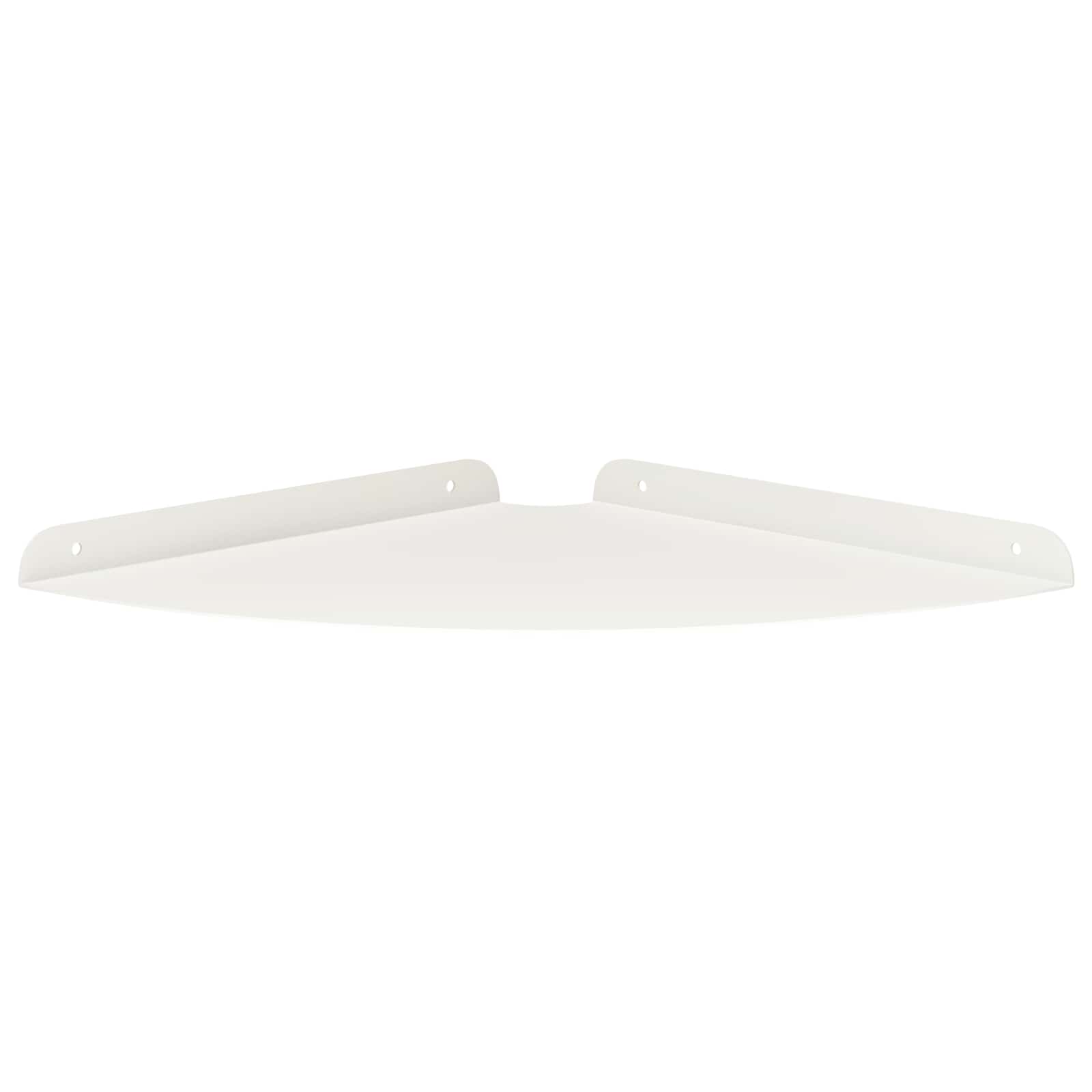 Mensola sospesa con lo scaffale 4 pcs Bianco 30 x 30 x 2 cm | homemem39