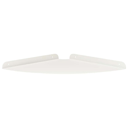 Mensola sospesa con lo scaffale 4 pcs Bianco 30 x 30 x 2 cm | homemem39