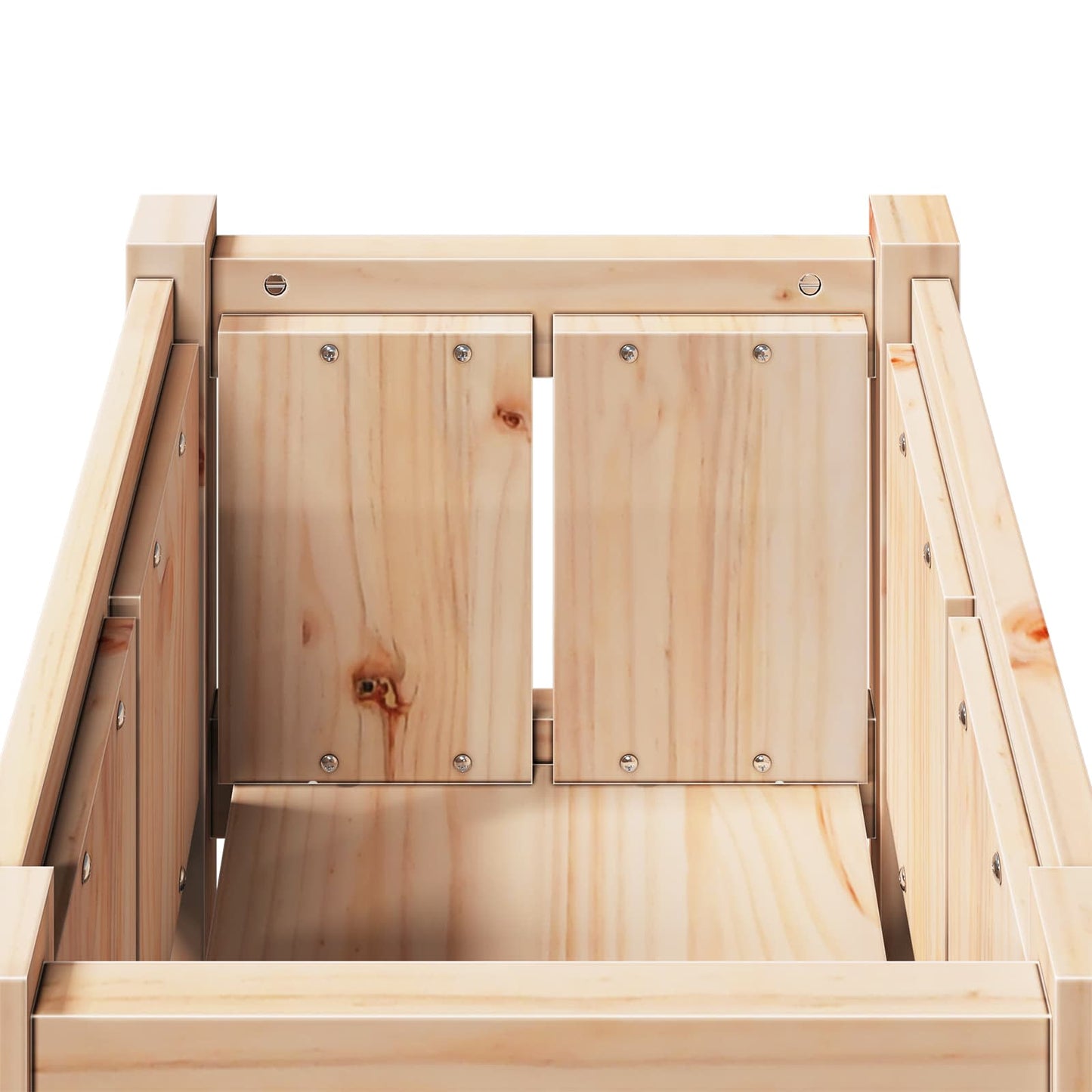 Vaso da giardino Natura 40 x 40 x 70 cm Pino massello