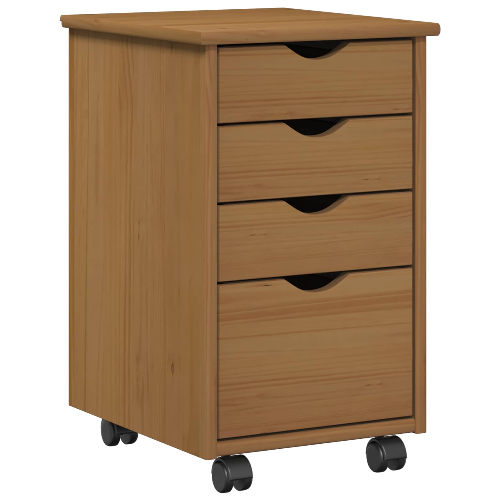 Mobile con Ruote con ruota MOSS Marrone Miele 34 x 39 x 56 cm | homemem39