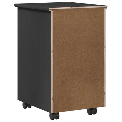 Mobile con Ruote Grigio 34 x 39 x 56 cm Legno di pino massiccio | homemem39