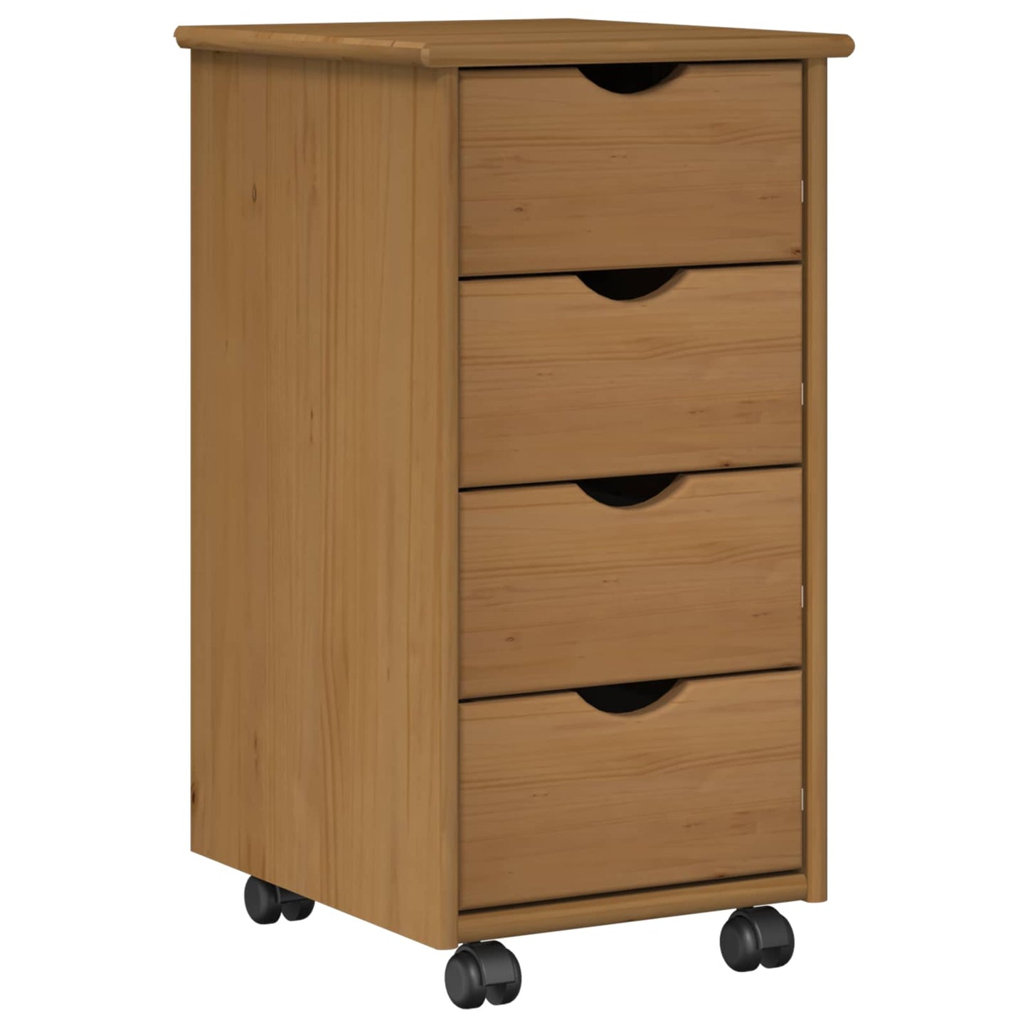 Mobile con Ruote con ruota Marrone miele 34 x 39 x 65,5 cm | homemem39