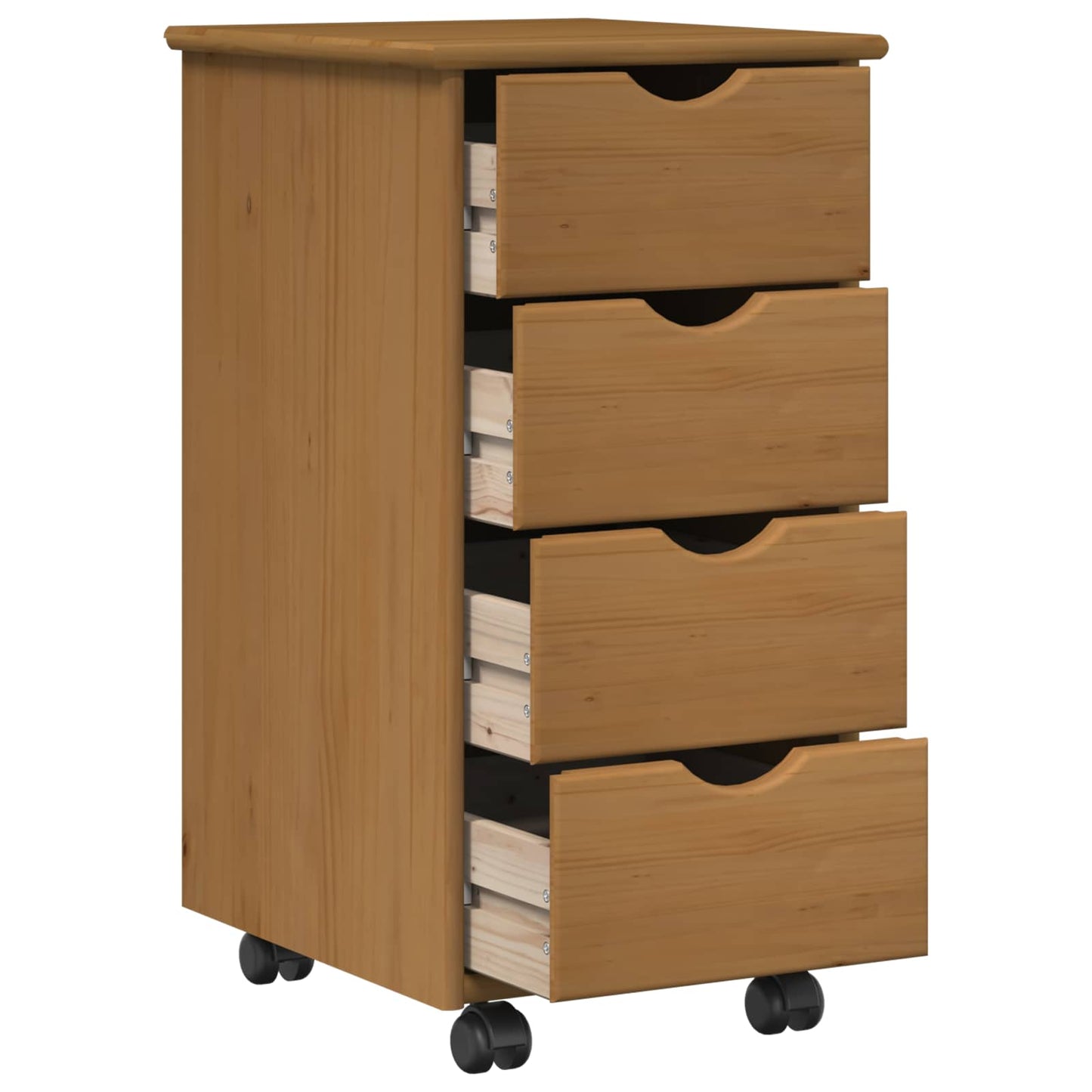Mobile con Ruote con ruota Marrone miele 34 x 39 x 65,5 cm | homemem39