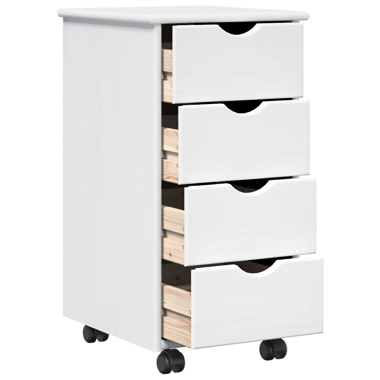 Mobile con Ruote con ruota Bianco 34 x 39 x 65,5 cm | homemem39