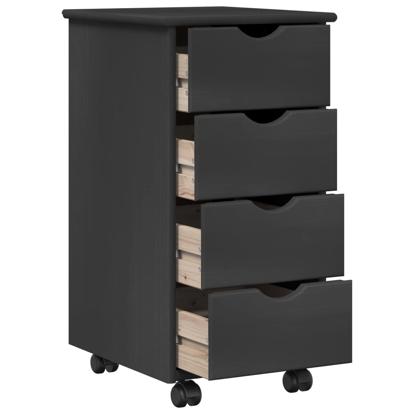 Mobile con Ruote con ruota Grigio 34 x 39 x 65,5 cm | homemem39
