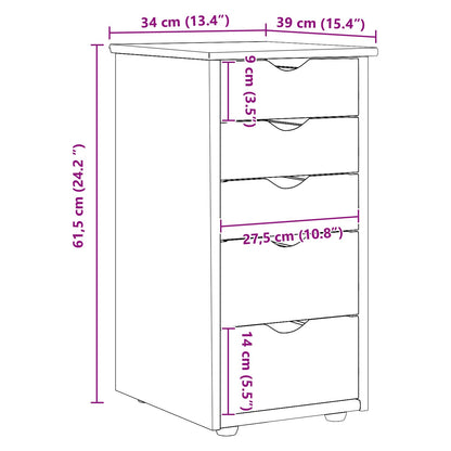 Armadietto Marrone miele 34 x 39 x 61,5 cm | homemem39