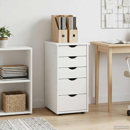 Armadietto Bianco 34 x 39 x 61,5 cm Legno di Pino Massello | homemem39