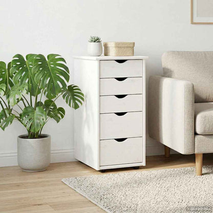Armadietto Bianco 34 x 39 x 61,5 cm Legno di Pino Massello | homemem39