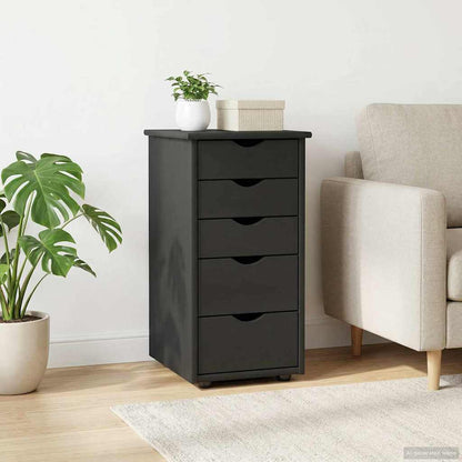 Armadietto Grigio 34 x 39 x 61,5 cm Legno di Pino Massello | homemem39