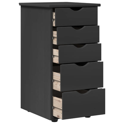 Armadietto Grigio 34 x 39 x 61,5 cm Legno di Pino Massello | homemem39