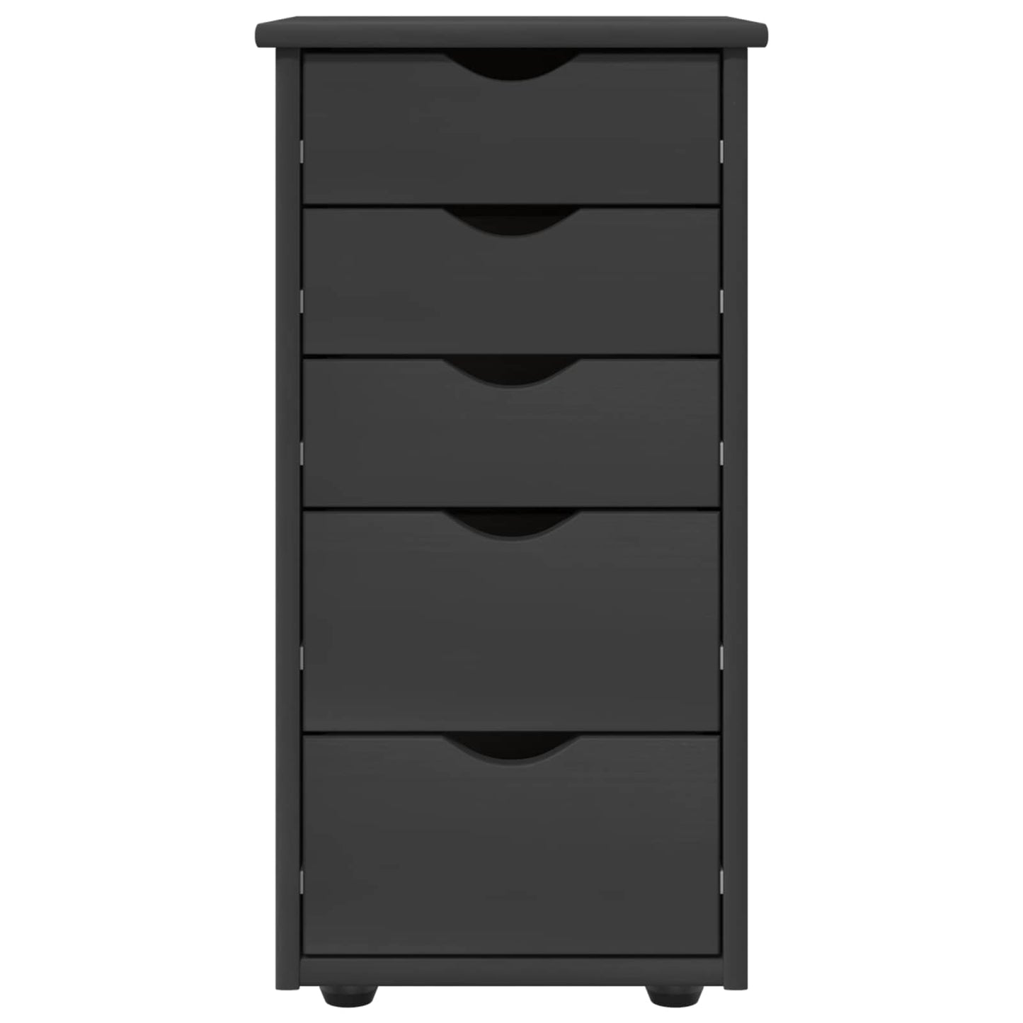 Armadietto Grigio 34 x 39 x 61,5 cm Legno di Pino Massello | homemem39