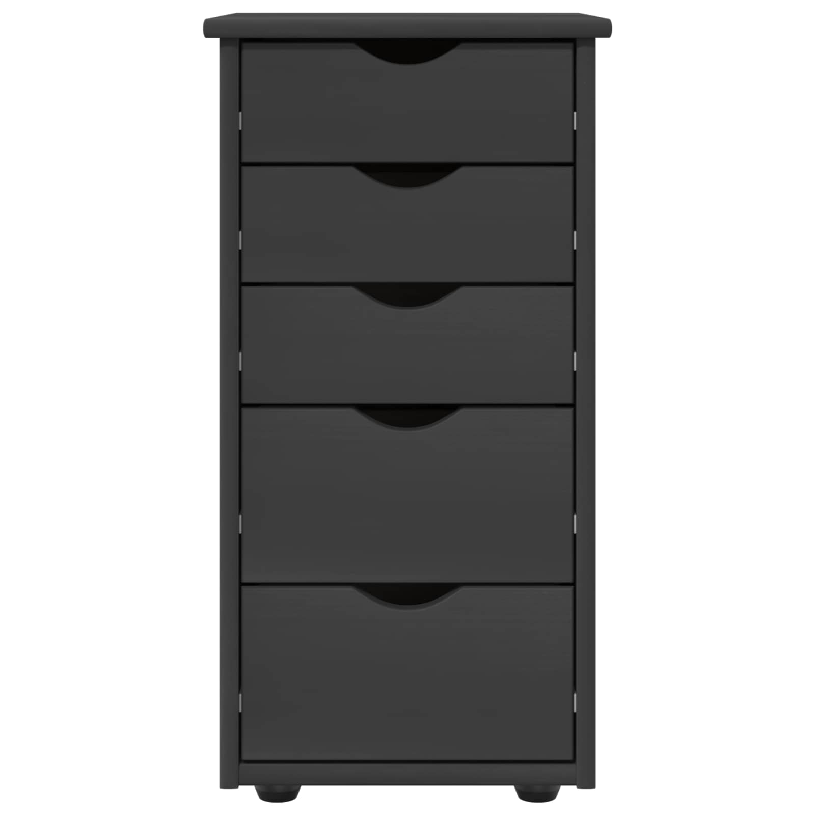 Armadietto Grigio 34 x 39 x 61,5 cm Legno di Pino Massello | homemem39