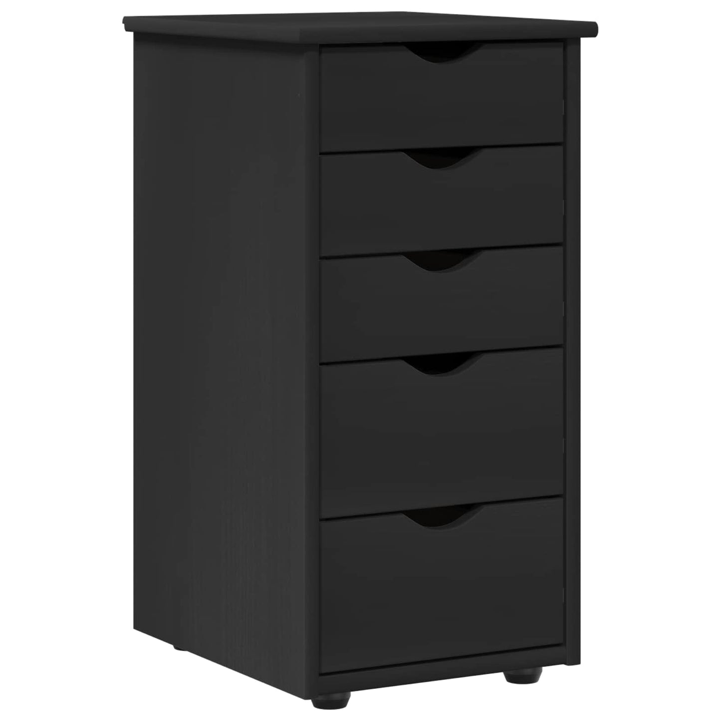 Armadietto Nero 34 x 39 x 61,5 cm Legno di Pino Massello | homemem39
