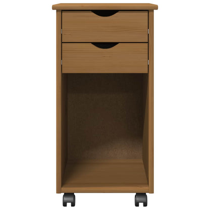 Mobile con Ruote con ruota Marrone Miele 34 x 39 x 65,5 cm | homemem39