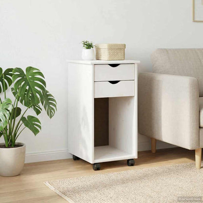 Mobile con Ruote con ruota Bianco 34 x 39 x 65,5 cm | homemem39