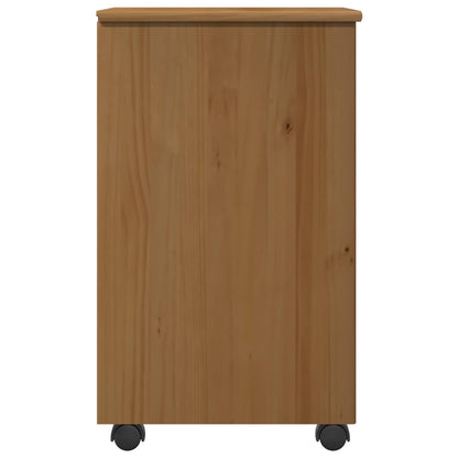Mobile con Ruote con ruota Marrone miele 34 x 39 x 65,5 cm | homemem39