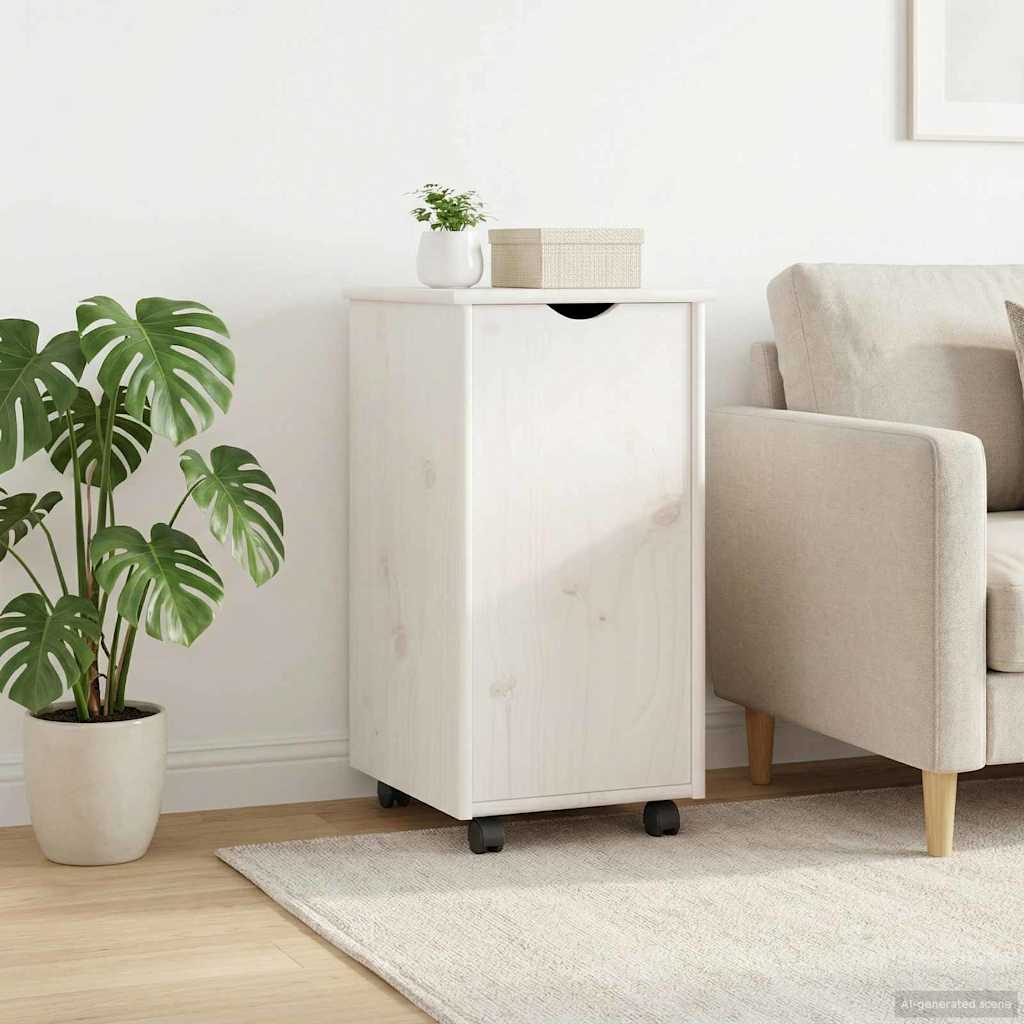Mobile con Ruote con ruota Bianco 34 x 39 x 65,5 cm | homemem39