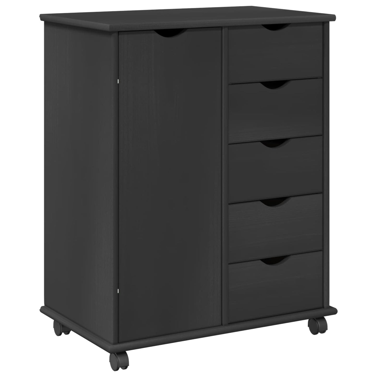 Mobile con Ruote con ruota Grigio 63,5 x 39 x 79 cm | homemem39