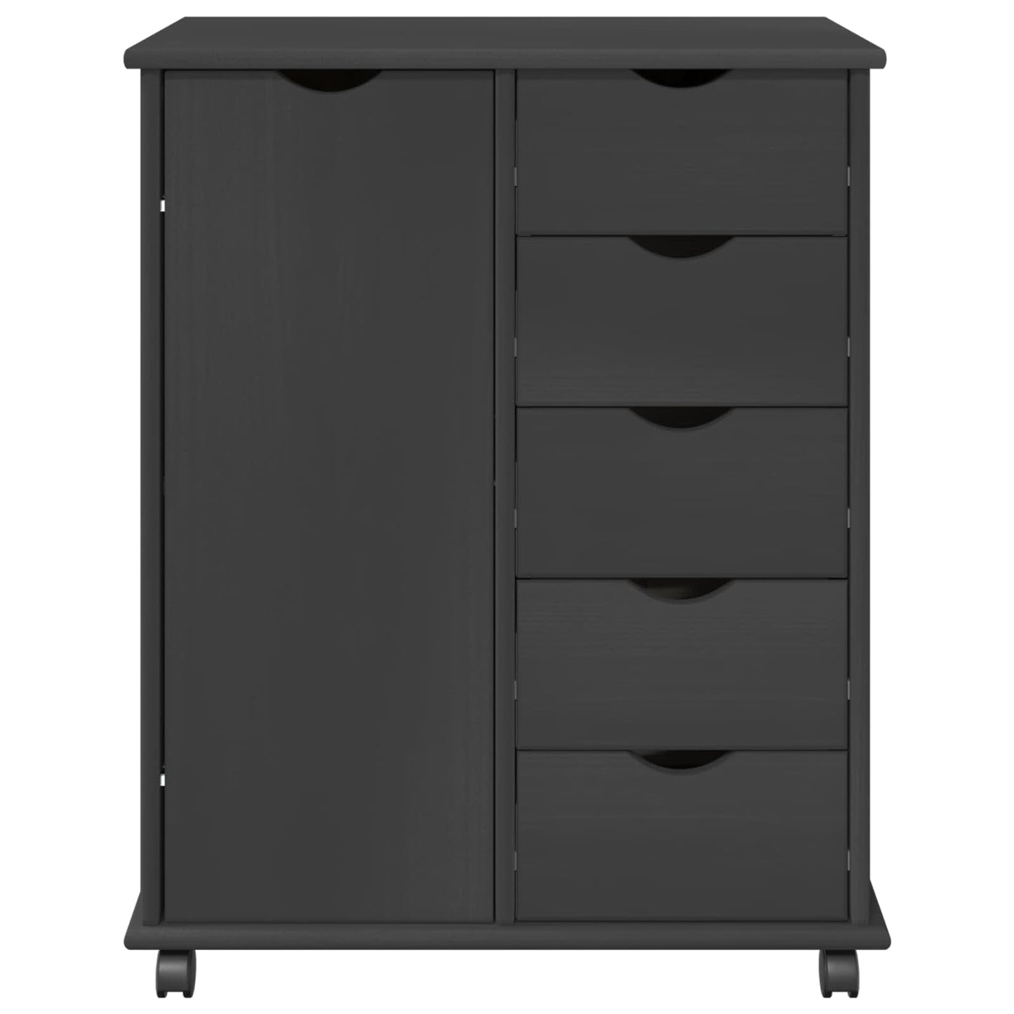 Mobile con Ruote con ruota Grigio 63,5 x 39 x 79 cm | homemem39