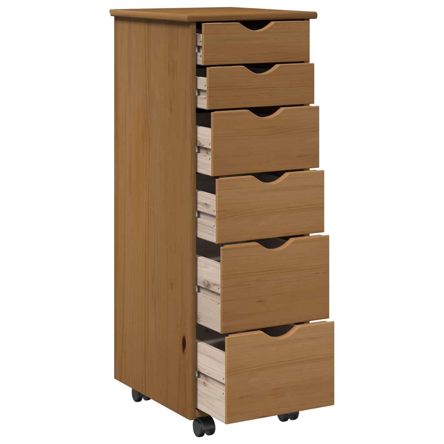 Mobile con Ruote con ruota Marrone miele 34 x 39 x 93,5 cm | homemem39