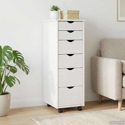 Mobile con Ruote con ruota Bianco 34 x 39 x 93,5 cm | homemem39