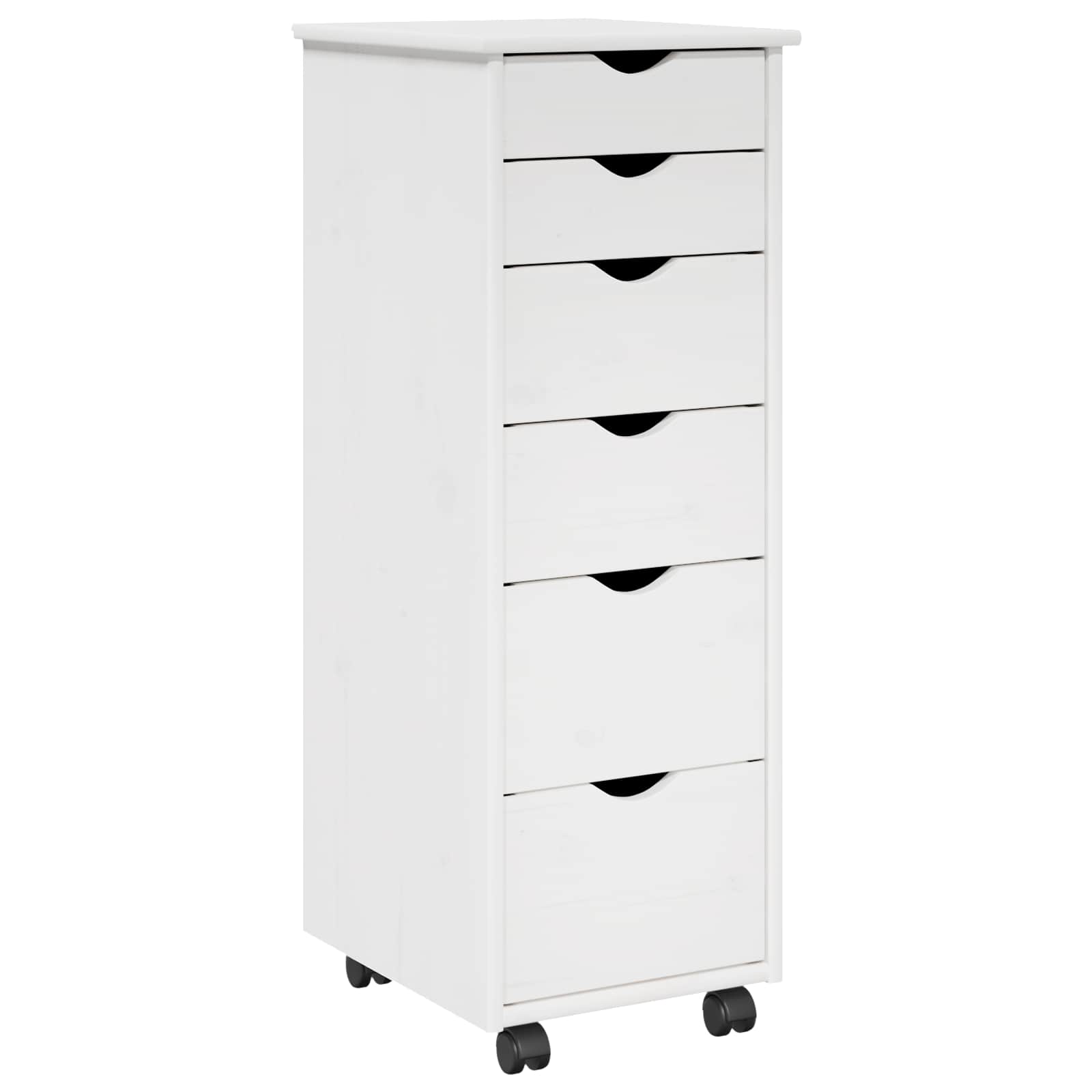 Mobile con Ruote con ruota Bianco 34 x 39 x 93,5 cm | homemem39