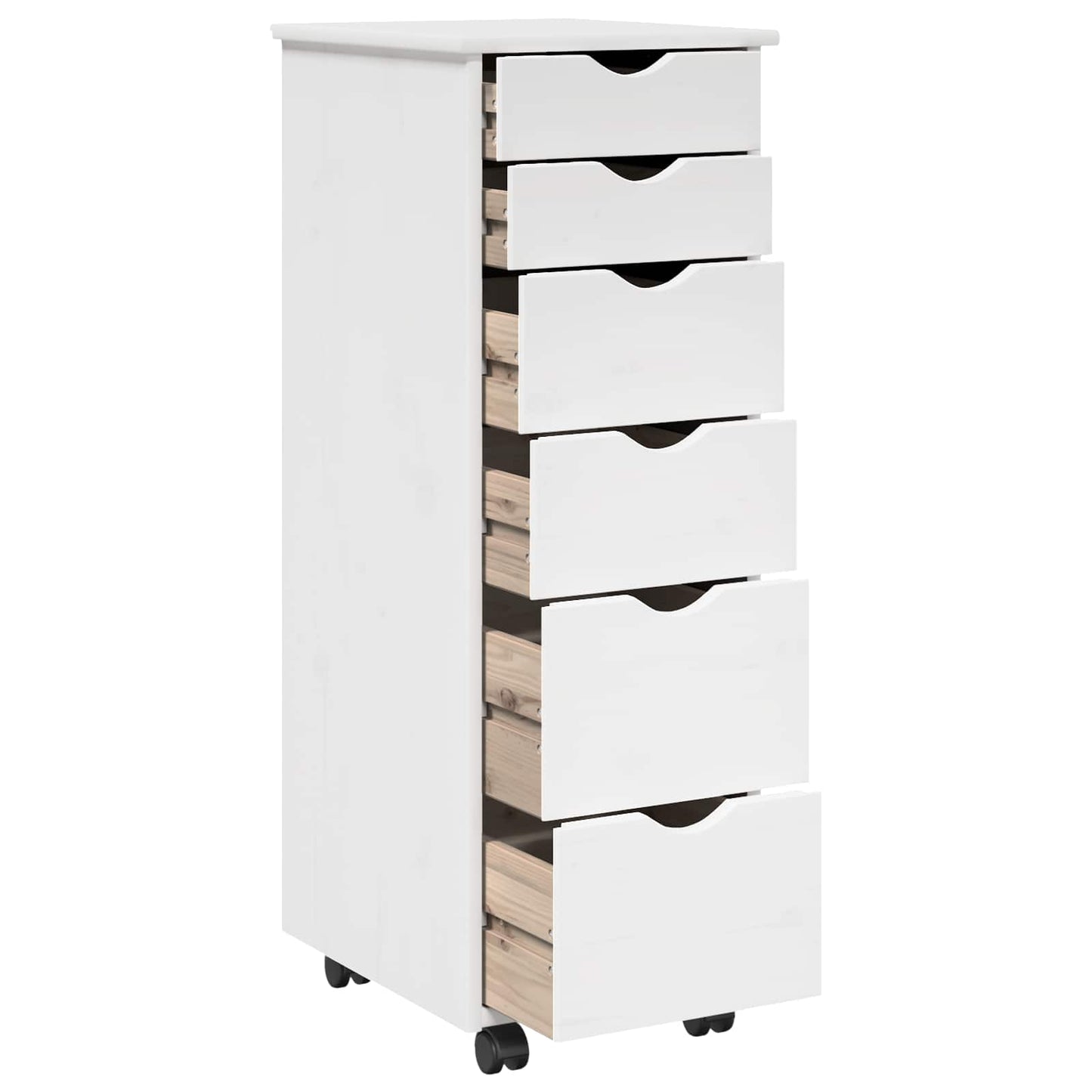 Mobile con Ruote con ruota Bianco 34 x 39 x 93,5 cm | homemem39