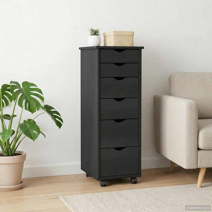 Mobile con Ruote con ruota Grigio 34 x 39 x 93,5 cm | homemem39