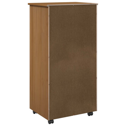Mobile con Ruote con ruota Marrone miele 53 x 39 x 103 cm | homemem39