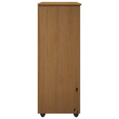 Mobile con Ruote con ruota Marrone miele 53 x 39 x 103 cm | homemem39