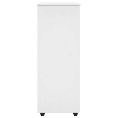 Mobile con Ruote Bianco 53 x 39 x 103 cm Legno di Pino Massello | homemem39