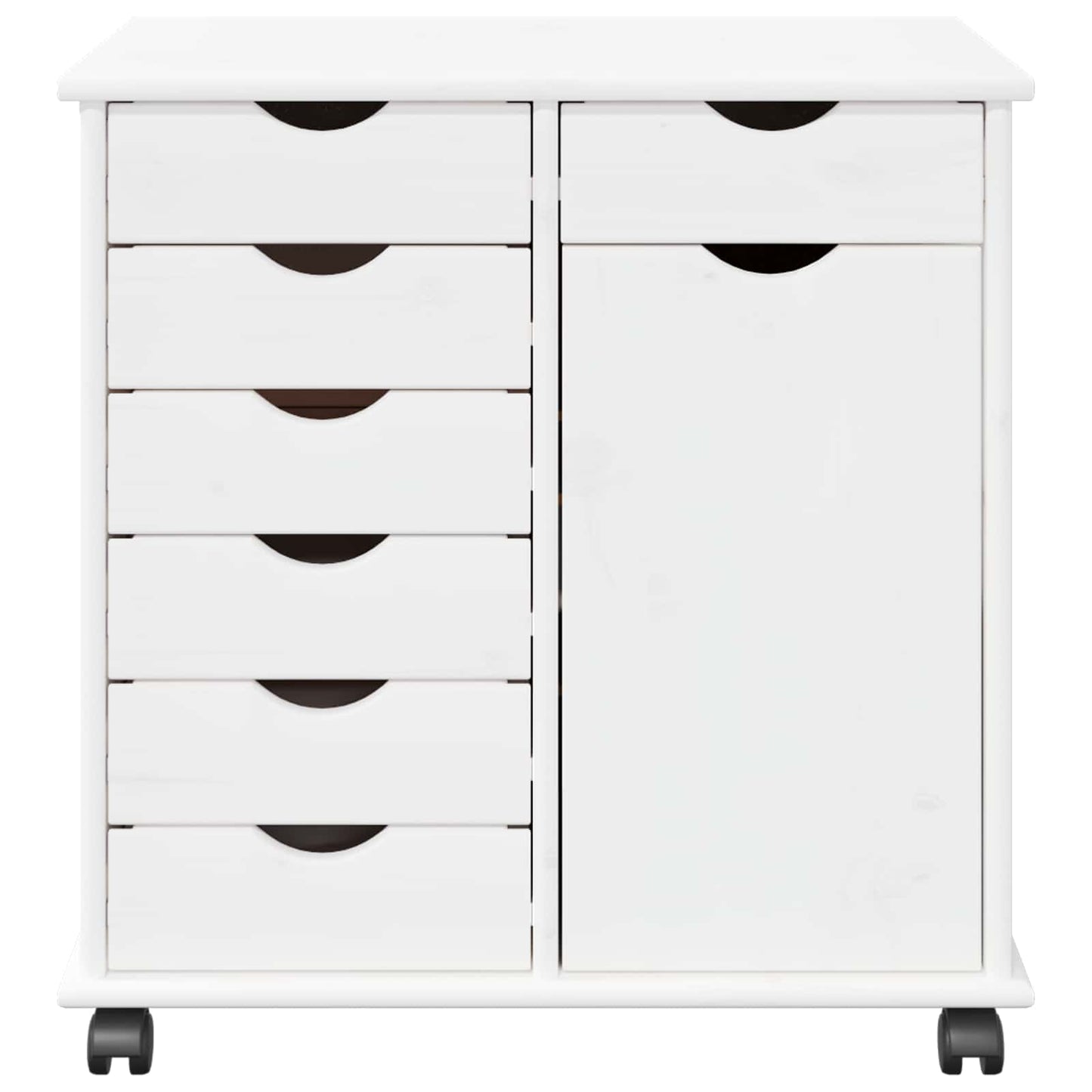 Mobile con Ruote con ruota Bianco 63,5 x 39 x 65,5 cm | homemem39
