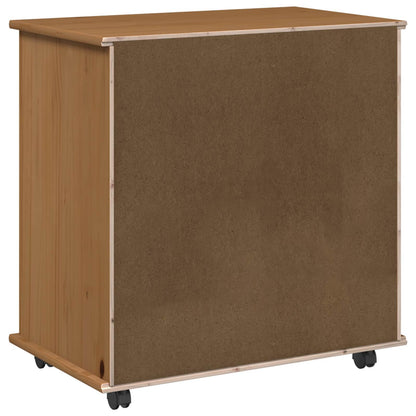 Mobile con Ruote con ruota Marrone miele 63,5 x 39 x 65,5 cm | homemem39