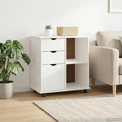 Mobile con Ruote con ruota Bianco 63,5 x 39 x 65,5 cm | homemem39