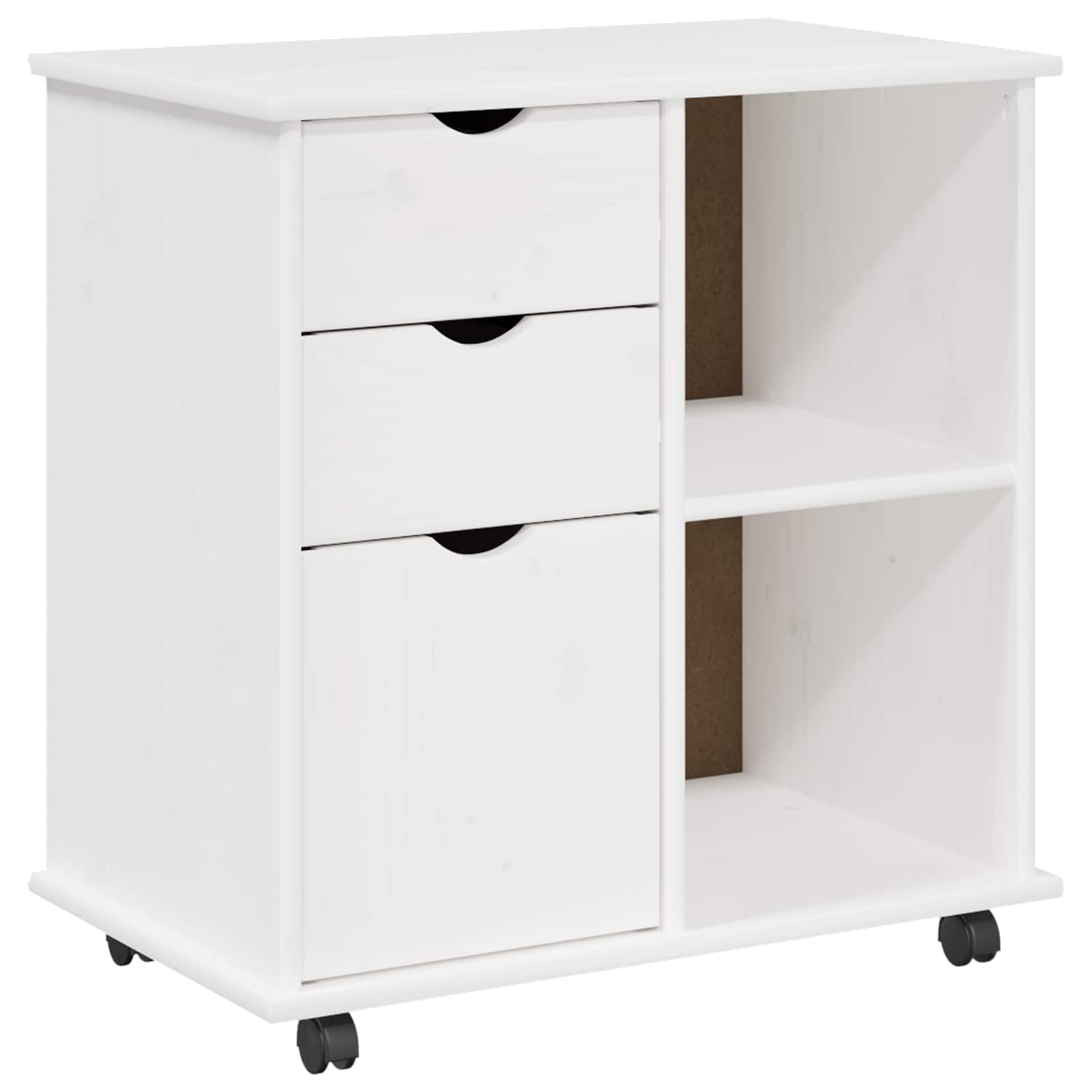 Mobile con Ruote con ruota Bianco 63,5 x 39 x 65,5 cm | homemem39
