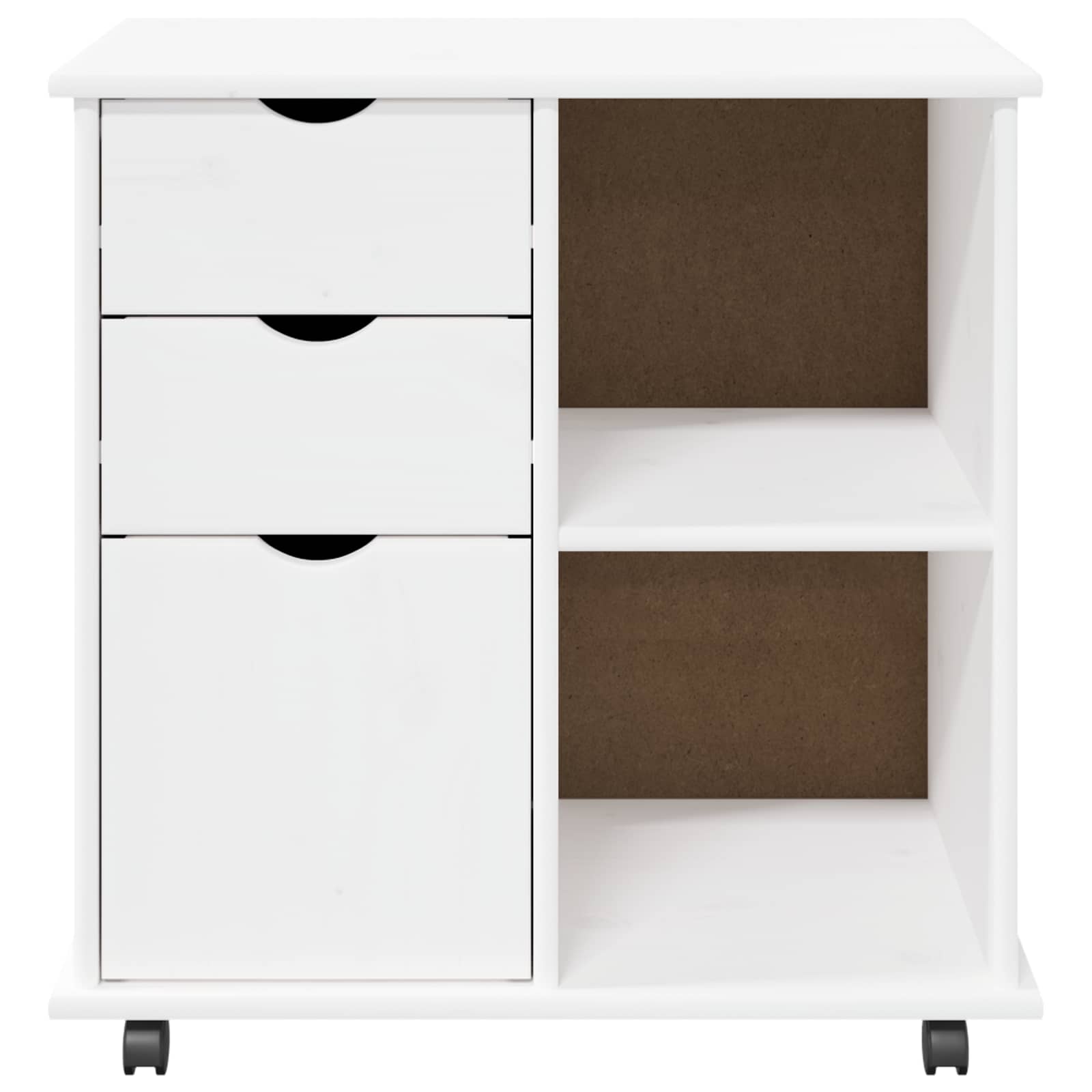 Mobile con Ruote con ruota Bianco 63,5 x 39 x 65,5 cm | homemem39