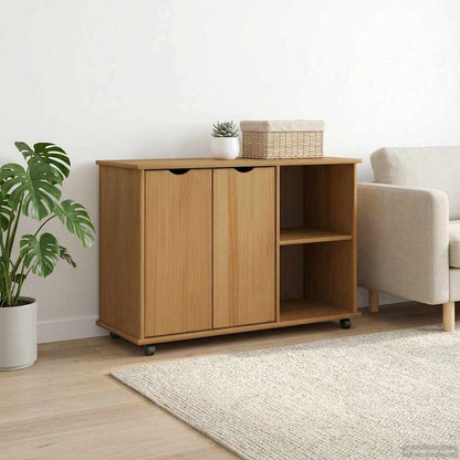 Mobile con Ruote con ruota Marrone miele 100 x 39 x 65,5 cm