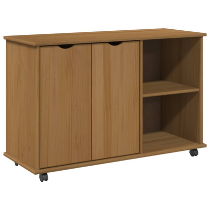 Mobile con Ruote con ruota Marrone miele 100 x 39 x 65,5 cm | homemem39