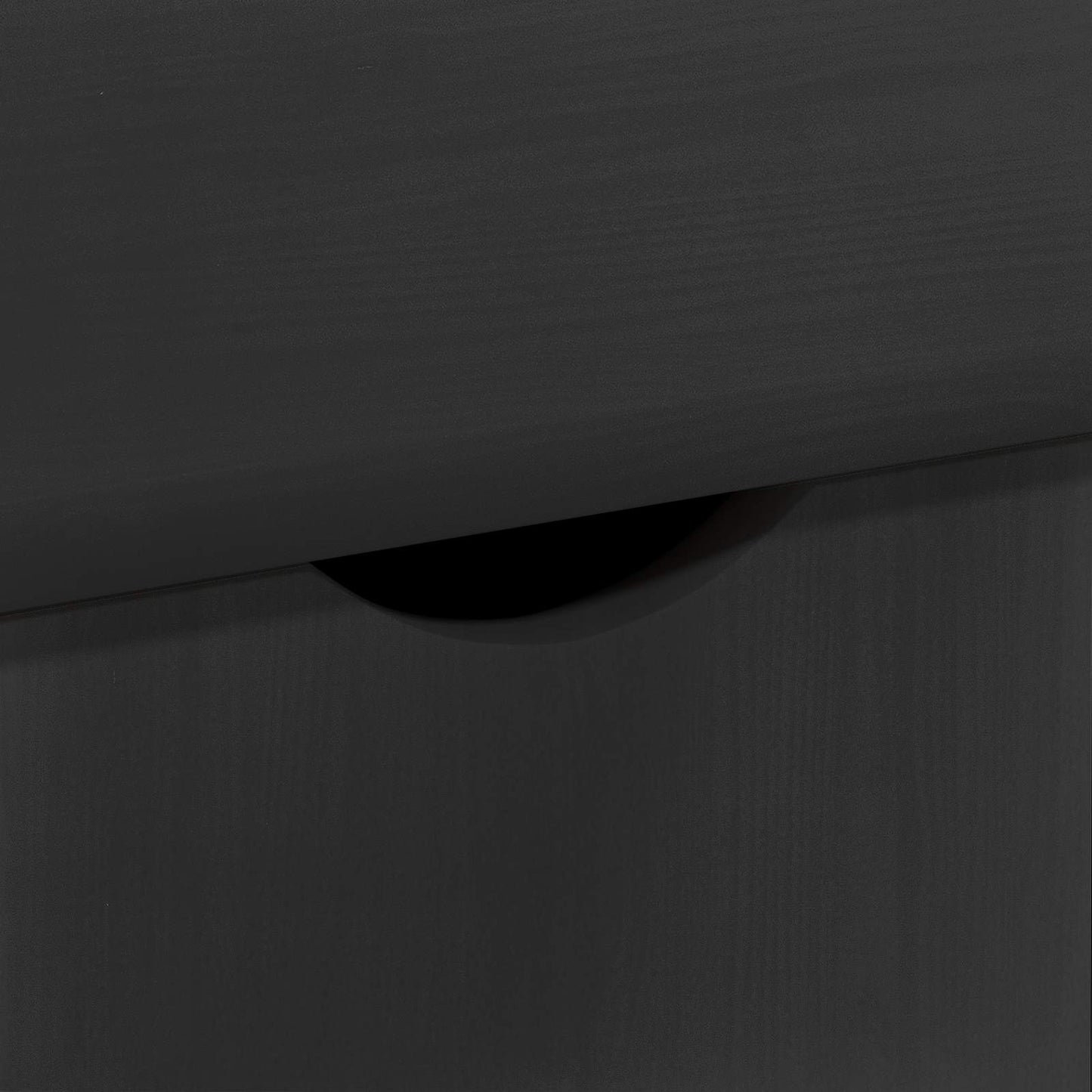 Mobile con Ruote Nero 100 x 39 x 65,5 cm Legno di Pino Massello | homemem39
