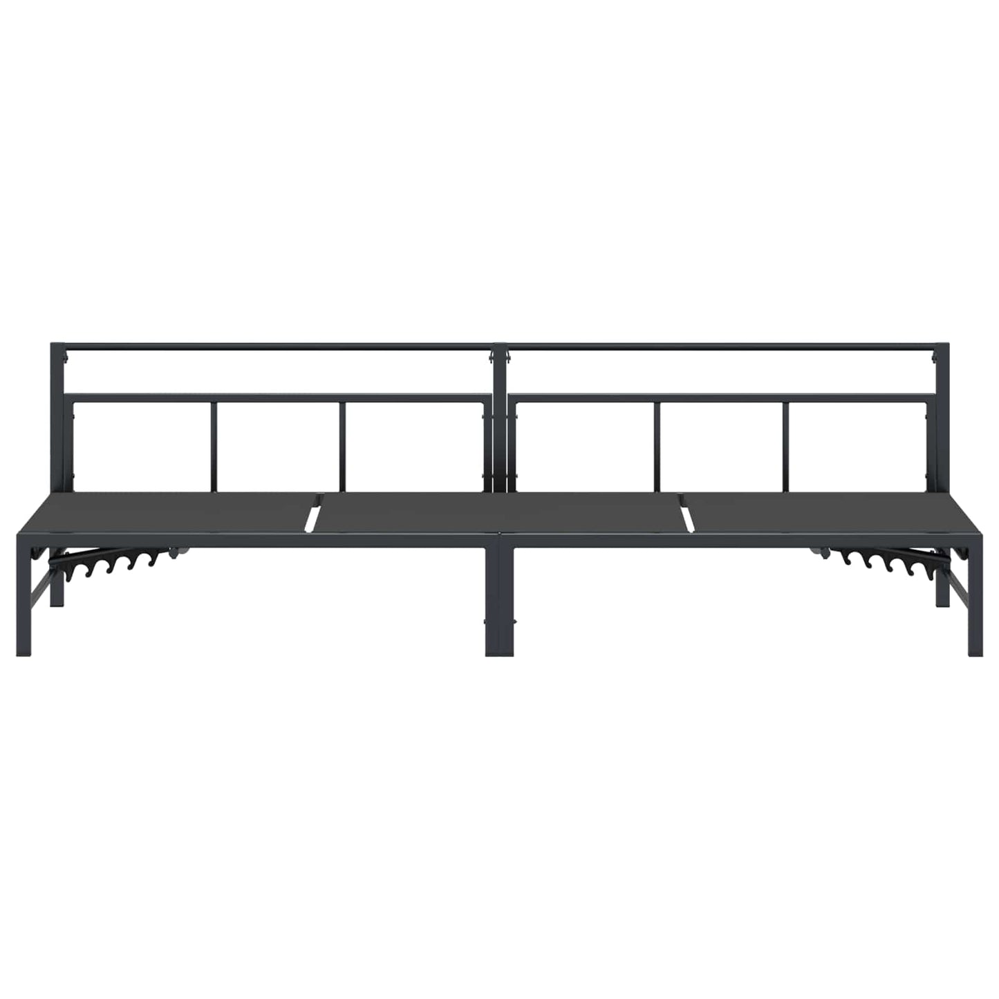 Lettino da sole Nero 200 x 62 x 59,5 cm Textilene | homemem39